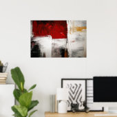 Abstracte expressionistische Prints van het Poster (Thuiskantoor)