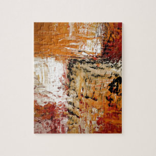 Abstracte expressionistische schilderkunst legpuzzel