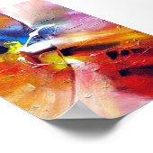 Abstracte expressionistische stijl Kunst schildere Poster (Hoek)