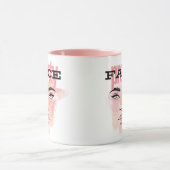 Abstracte  Face Coffee Mok (Midden)