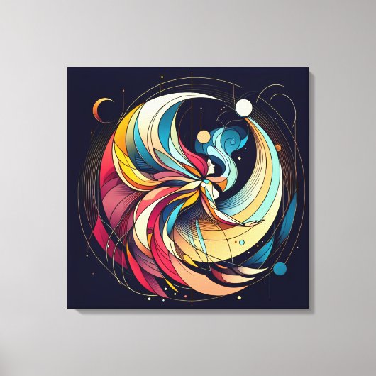 Abstracte Fairy Art Stretched Canvas Afdruk (Voorkant)