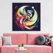 Abstracte Fairy Art Stretched Canvas Afdruk (Insitu (Woonkamer))