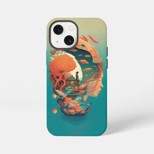 Abstracte Fantasieën Wereld van Onmogelijke Object iPhone Hoesje (Achterkant)