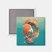 Abstracte Fantasiewereld van onmogelijke objecten Magneet (Voorkant / Achterkant)