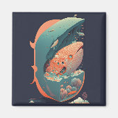 Abstracte Fantasiewereld van onmogelijke objecten Magneet (Voorkant)