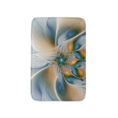 Abstracte Fantastische fractale kunst met blauw Badmat (Voorkant Verticaal)