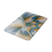 Abstracte Fantastische fractale kunst met blauw Badmat (Gekanteld)