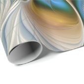 Abstracte Fantastische fractale kunst met blauw Cadeaupapier (Rol Hoek)