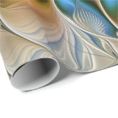 Abstracte Fantastische fractale kunst met blauw Cadeaupapier (Rol Hoek)