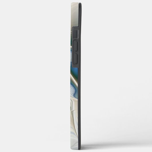 Abstracte Fantastische fractale kunst met blauw Case-Mate iPhone Case (Achterkant / Links)