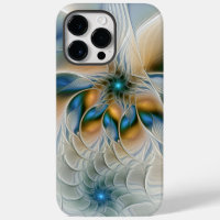 Abstracte Fantastische fractale kunst met blauw
