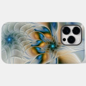 Abstracte Fantastische fractale kunst met blauw Case-Mate iPhone Case (Achterkant (horizontaal))