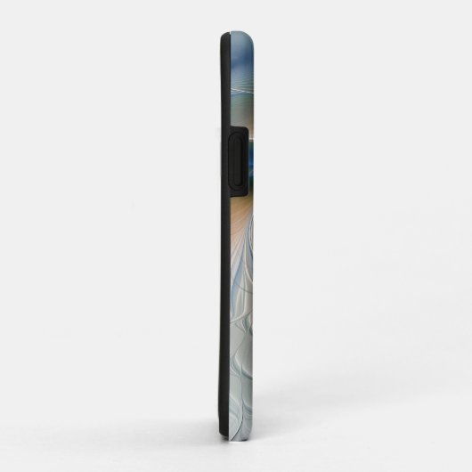 Abstracte Fantastische fractale kunst met blauw Case-Mate iPhone Case (Achterkant/rechts)