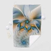 Abstracte Fantastische fractale kunst met blauw Golfhanddoek (Insitu)