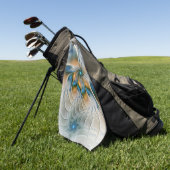 Abstracte Fantastische fractale kunst met blauw Golfhanddoek (Groen)