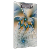 Abstracte Fantastische fractale kunst met blauw Klembord (Rechts)