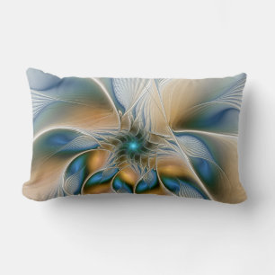 Abstracte Fantastische fractale kunst met blauw Kussen