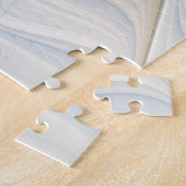 Abstracte Fantastische fractale kunst met blauw Legpuzzel (Zijkant)