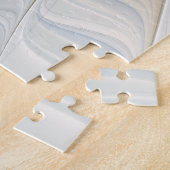 Abstracte Fantastische fractale kunst met blauw Legpuzzel (Zijkant)