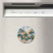 Abstracte Fantastische fractale kunst met blauw Magneet (Insitu (Vaatwasser))