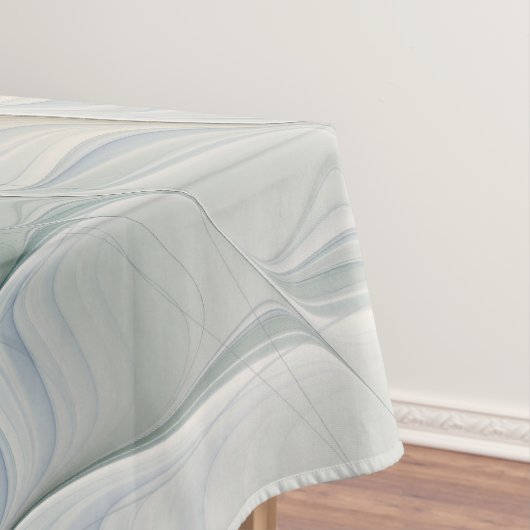 Abstracte Fantastische fractale kunst met blauw Tafelkleed (Voorbeeld)