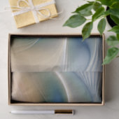 Abstracte Fantastische fractale kunst met blauw Tissuepapier (Geschenk)