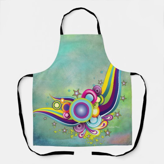 Abstracte Fantasy All-Over-Print Tanktop Schort (Voorkant)