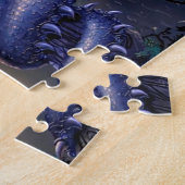 Abstracte Fantasy Dragon Girl Flirt Legpuzzel (Zijkant)