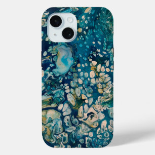 Abstracte Fantasy onder water iPhone 15 Case