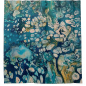 Abstracte Fantasy onder water Douchegordijn (Voorkant)