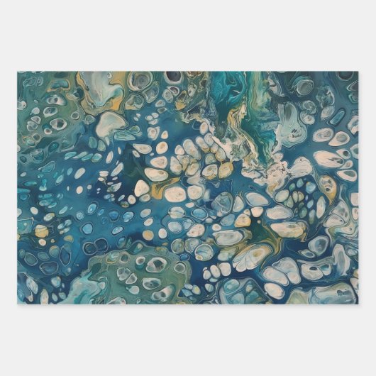 Abstracte Fantasy onder water Inpakpapier Vel (Voorkant)