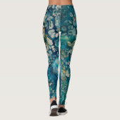 Abstracte Fantasy onder water Leggings (Achterkant)