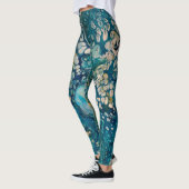 Abstracte Fantasy onder water Leggings (Links)