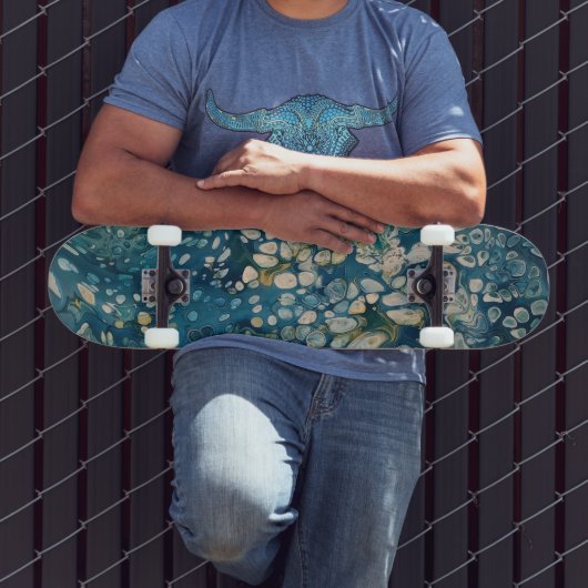 Abstracte Fantasy onder water Persoonlijk Skateboard (Buiten 3)