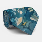 Abstracte Fantasy onder water Stropdas (Opgerold)
