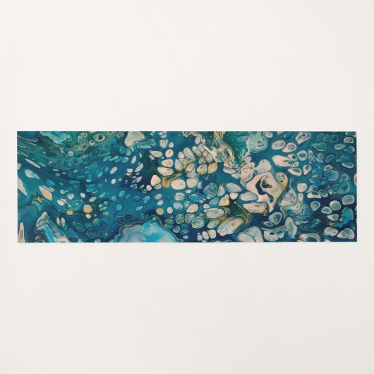 Abstracte Fantasy onder water Yogamat (Achterkant (horizontaal))