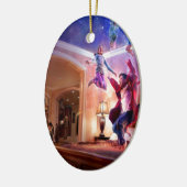 Abstracte Fantasy Peter Pan Celebration Keramisch Ornament (Links)