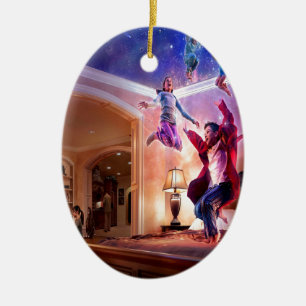 Abstracte Fantasy Peter Pan Celebration Keramisch Ornament