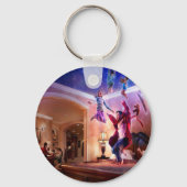 Abstracte Fantasy Peter Pan Celebration Sleutelhanger (Voorkant)
