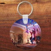 Abstracte Fantasy Peter Pan Celebration Sleutelhanger (Voorkant)