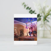 Abstracte Fantasy Peter Pan Celebration Uitnodiging Briefkaart (Staand voorkant)