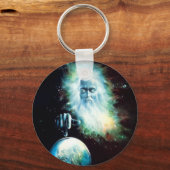 Abstracte Fantasy Zeus Waters World Sleutelhanger (Voorkant)
