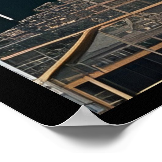 Abstracte Fast Train Poster (Hoek)