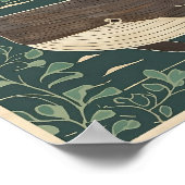 Abstracte fauvisme walvis poster (Hoek)