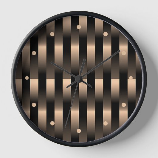 Abstracte Faux Red Copper Metallic Stripes Patroon (Voorkant)