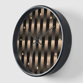 Abstracte Faux Red Copper Metallic Stripes Patroon (Hoek)