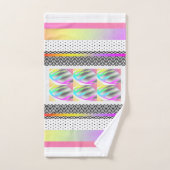 ABSTRACTE FEATHERS+CHEVRON-ontwerp Bad Handdoek (Handdoek)