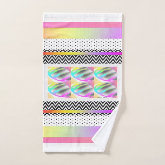 ABSTRACTE FEATHERS+CHEVRON-ontwerp Bad Handdoek (Handdoek)