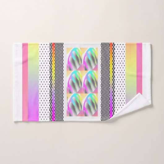 ABSTRACTE FEATHERS+CHEVRON-ontwerp Bad Handdoek (Handdoek)