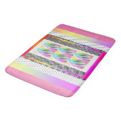 ABSTRACTE FEATHERS+CHEVRON-ontwerp Badmat (Gekanteld)